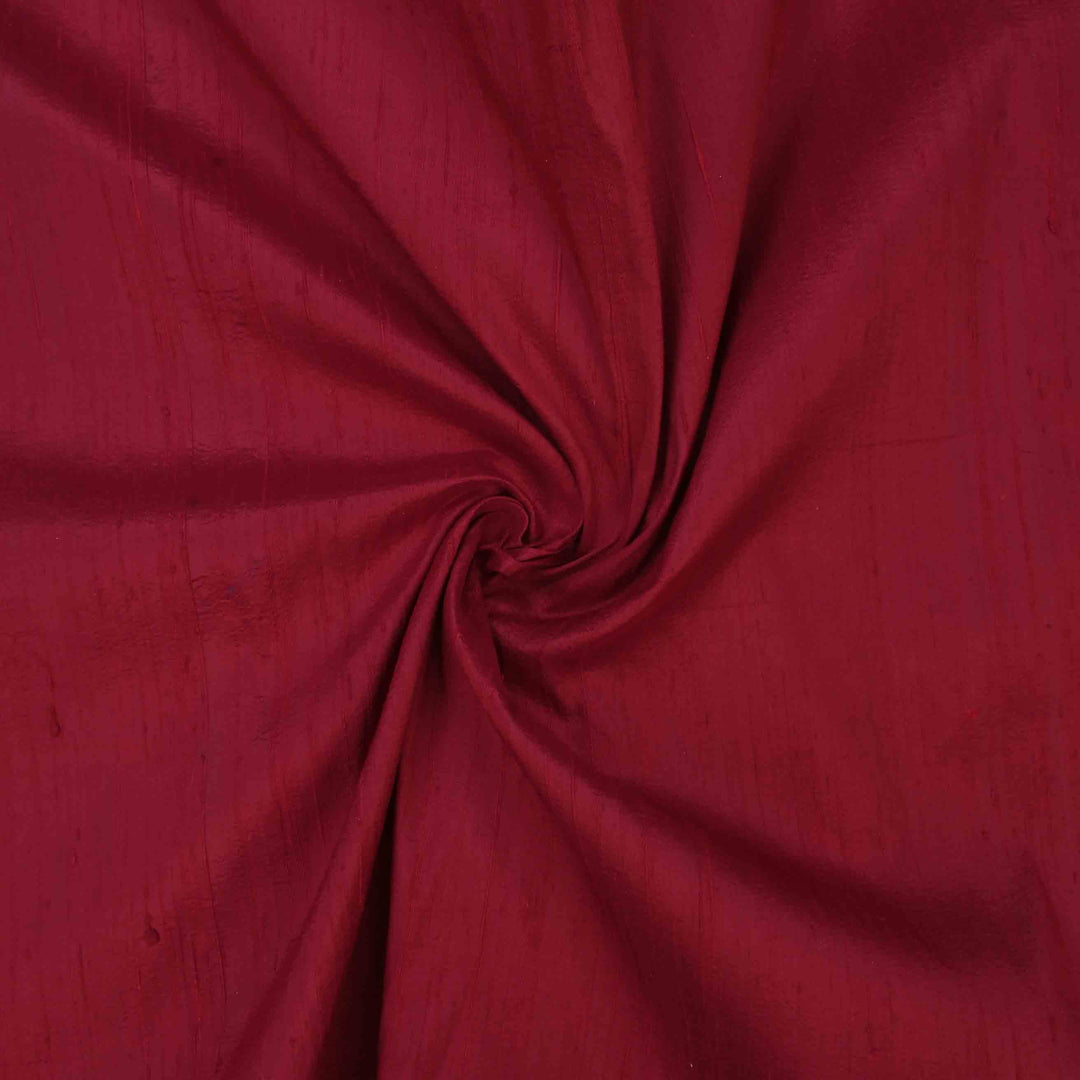 Alabama Crimson Raw Silk Fabric