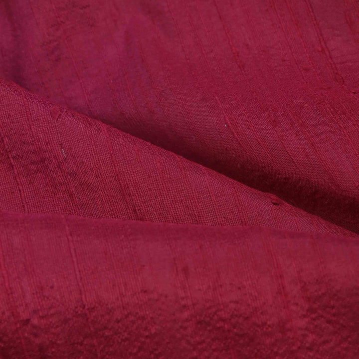 Alabama Crimson Raw Silk Fabric