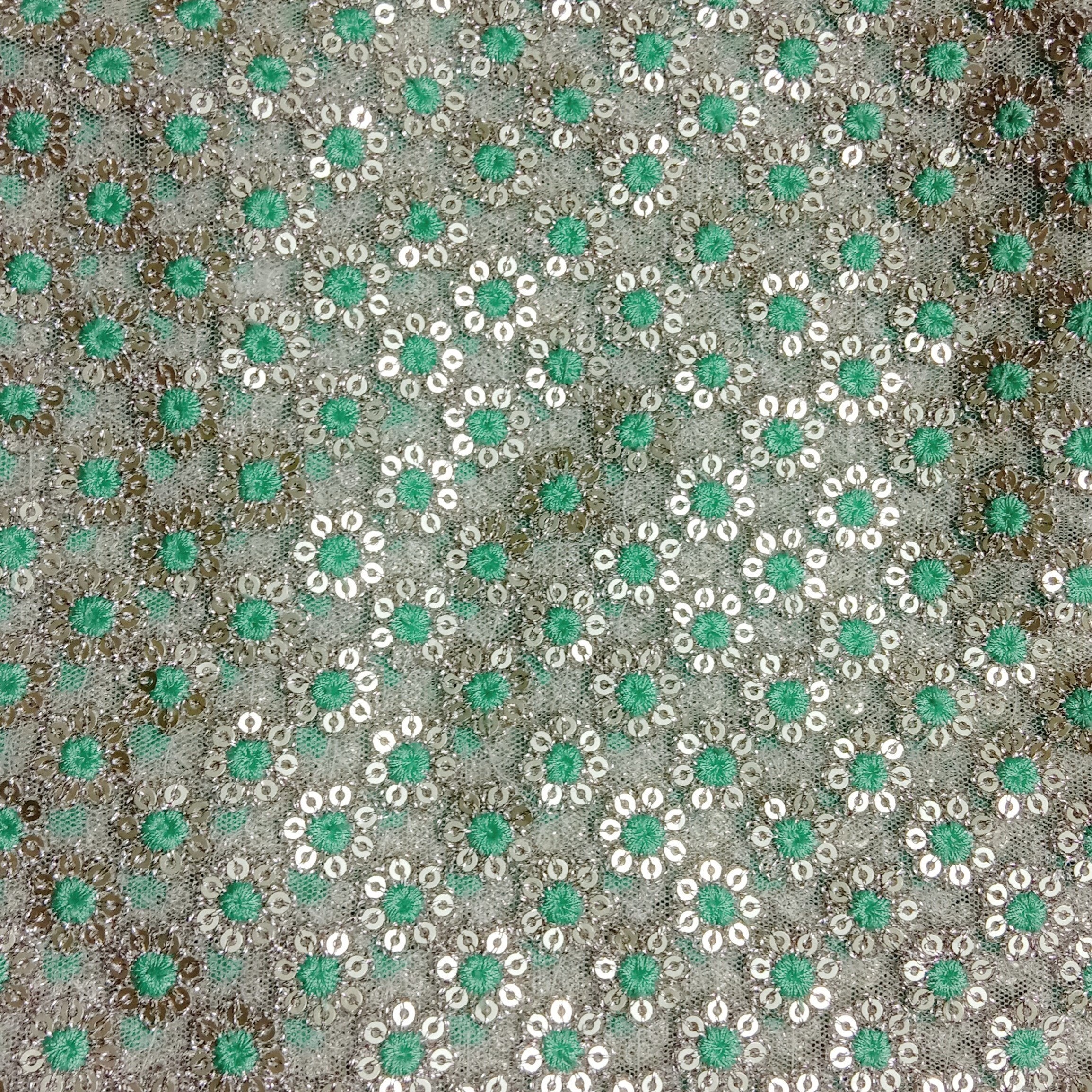 White Net Embroidery Fabric