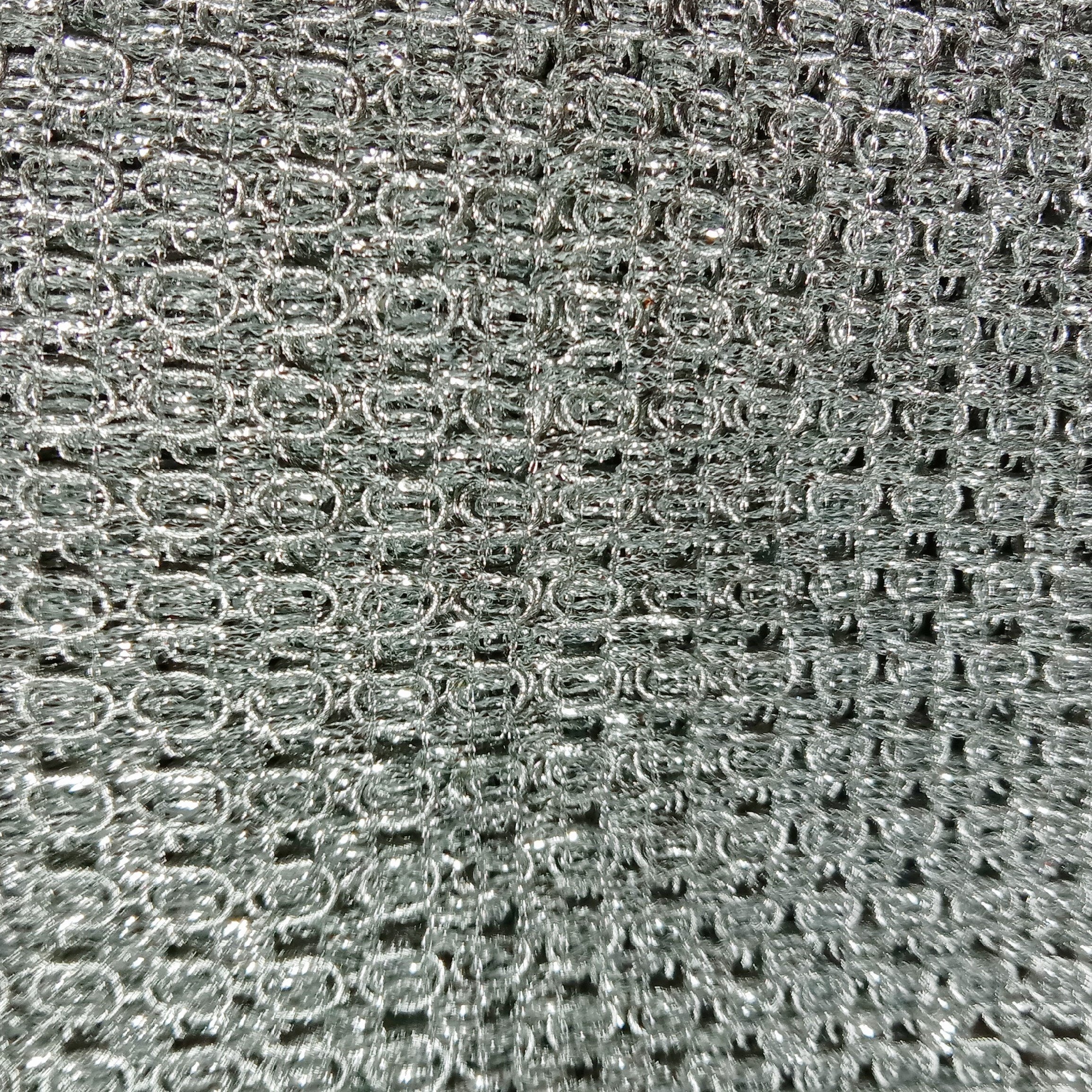 Steel Grey Designer Shimmer Net Fabric