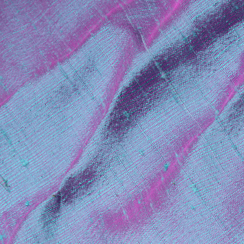 Ruddy Blue Color Plain Silk Fabric