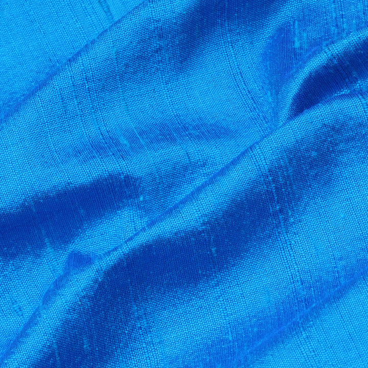 Dell Blue Color Plain Silk Fabric