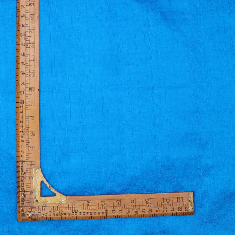 Dell Blue Color Plain Silk Fabric