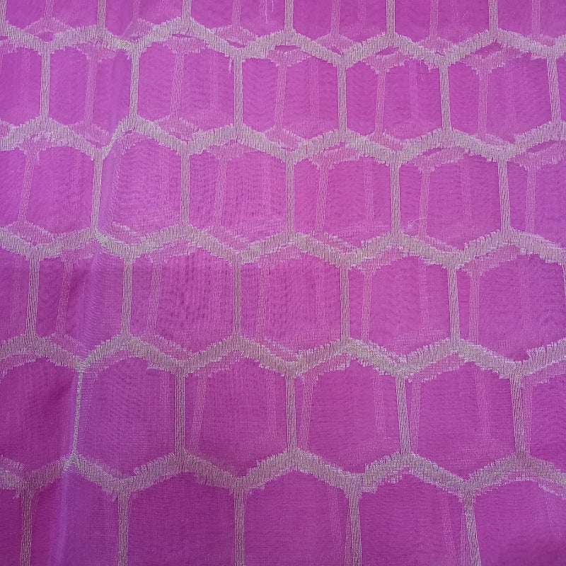 Bubblegum Pink Colour Organza Fabric