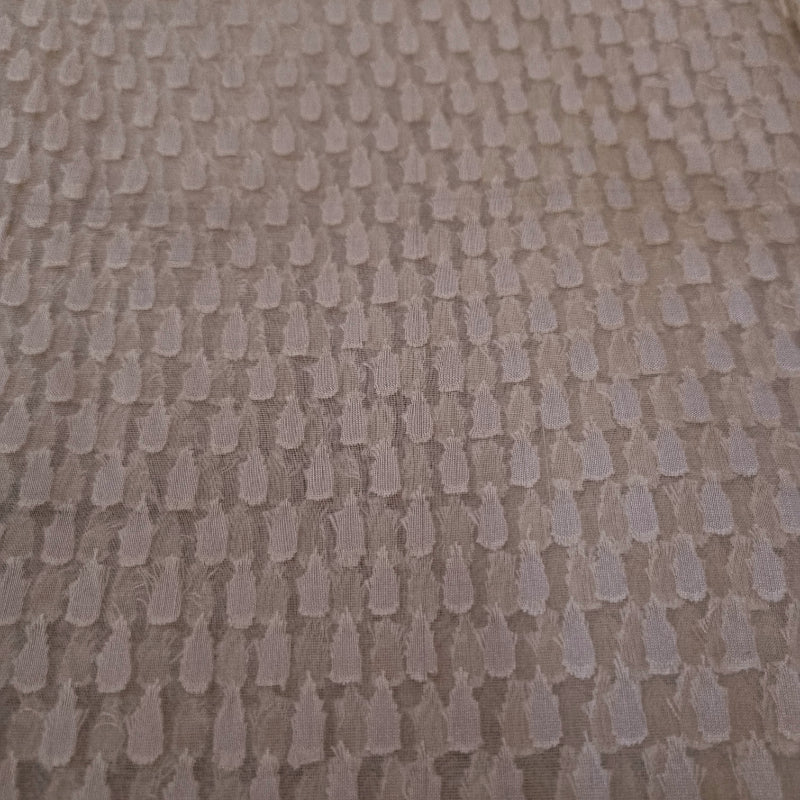 Golden Beige Color Woven Organza Fabric