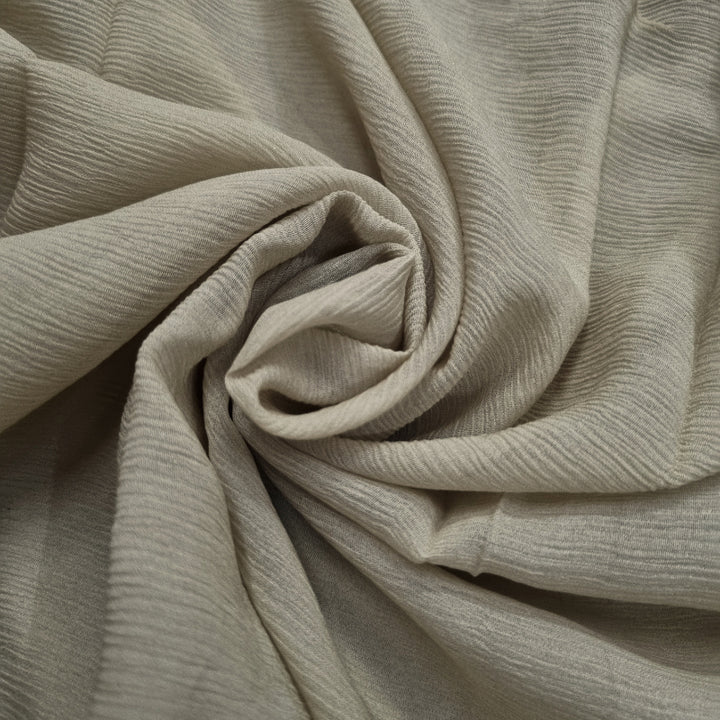 Gray Color Plain Chiffon Fabric