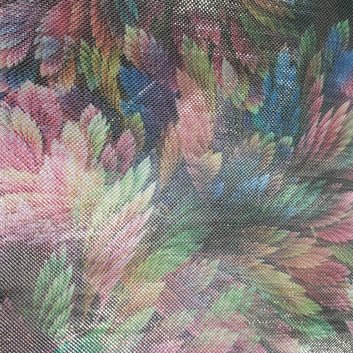 Multi-Color Floral Printed Fancy Fabric