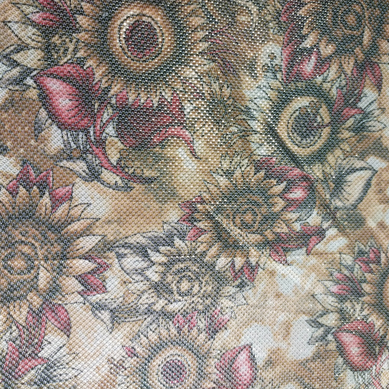 Multi-Color Floral Printed Fancy Fabric