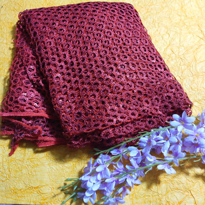 Crimson Red Fancy Fabric