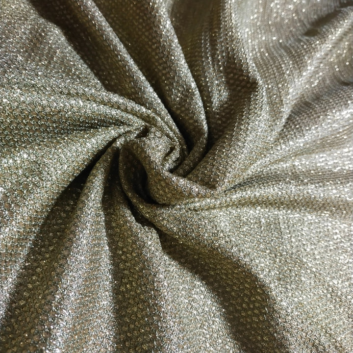 Oat Gold Color Shimmer Fancy Fabric