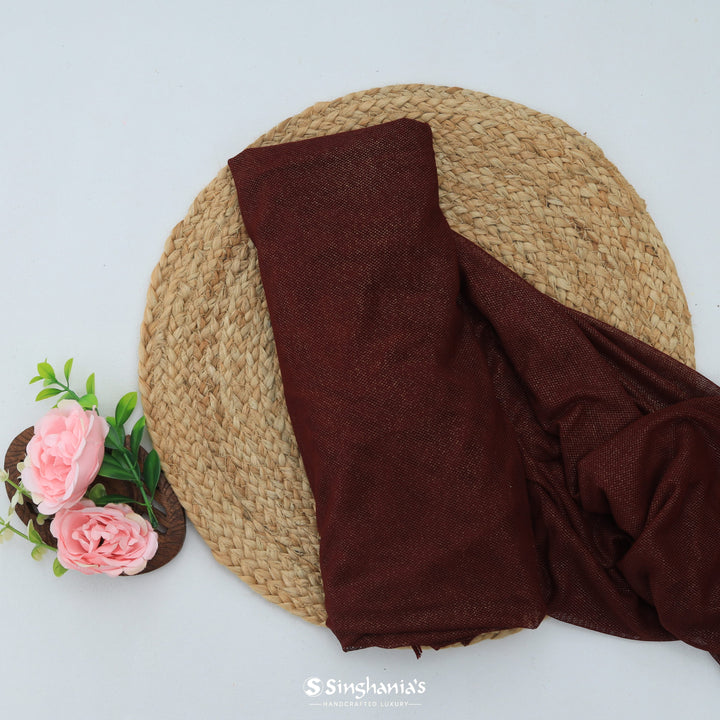 Burnt Henna Colour Mesh Knit Fabric
