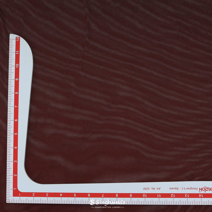 Burnt Henna Colour Mesh Knit Fabric
