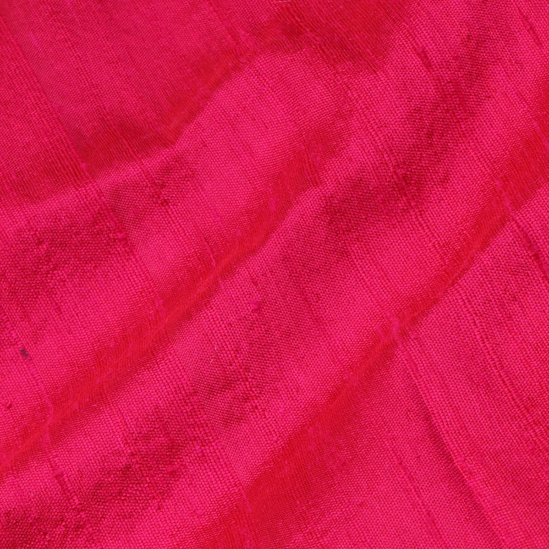 Ruby Pink Color Plain Silk Fabric