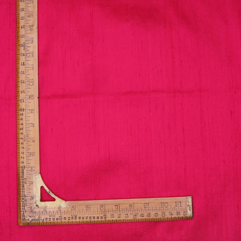 Ruby Pink Color Plain Silk Fabric