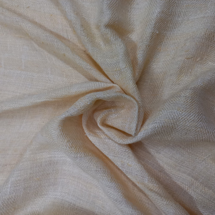 Light Cream Color  Plain Double Matka Fabric
