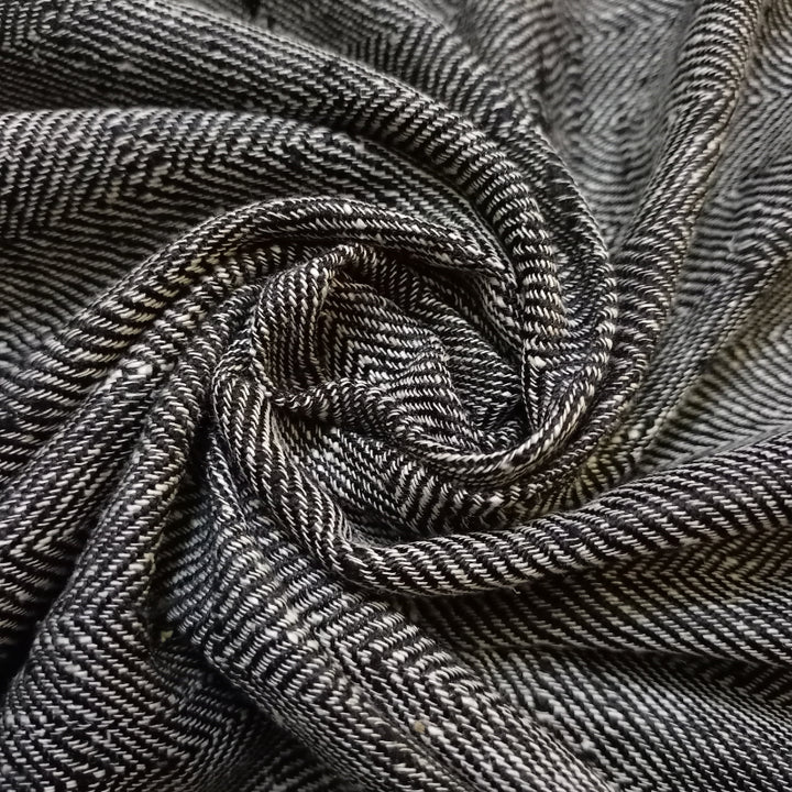 Shadow Grey Color Matka Silk Fabric