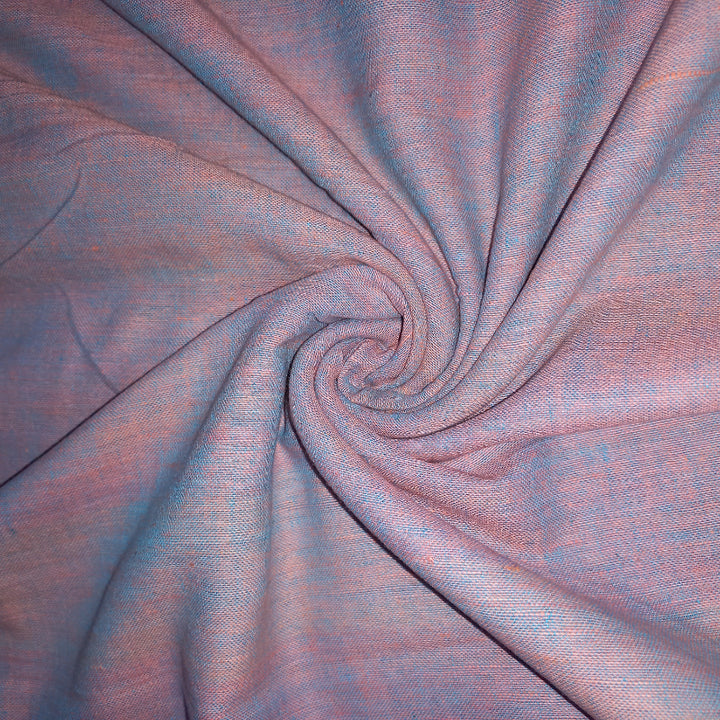 Dual shade Purple Color Plain Khadhi Fabric