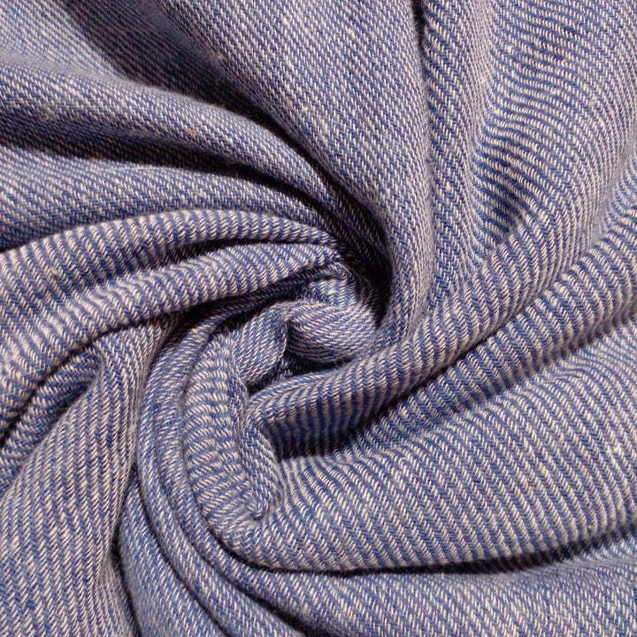 Dark Cornflower Blue Color 80 Count Cotton Handloom Fabric