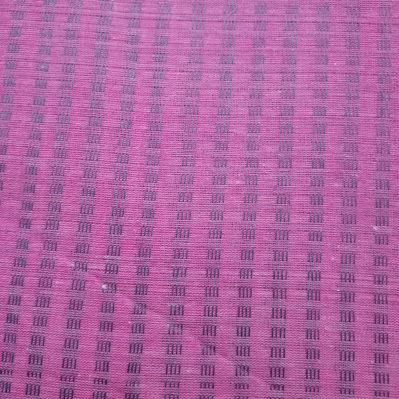 Lilac Purple Color Textured Cotton Fabric