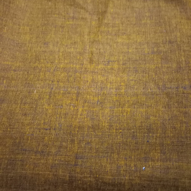 Russet Brown Color Linen Fabric
