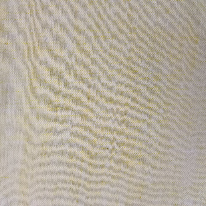 Creamish Yellow Color Plain Handloom Fabric