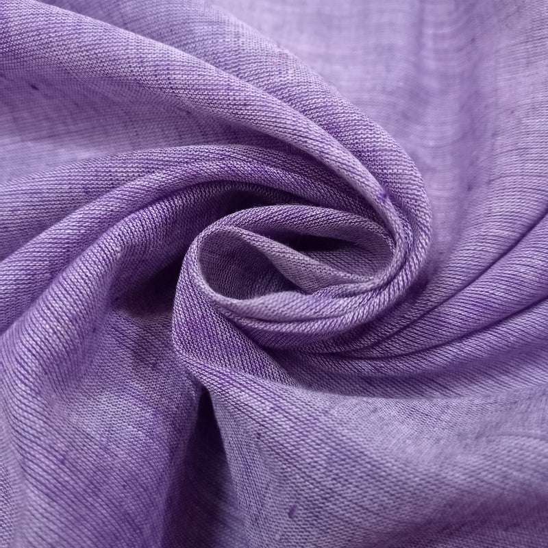 Lavender Color Plain Handloom Cotton Fabric