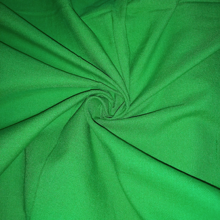 Emerald Green Color Plain Khadhi Fabric