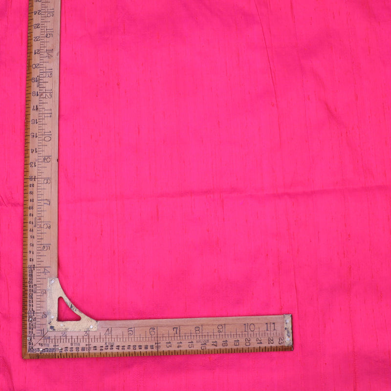 Vivid Pink Color Plain Silk Fabric