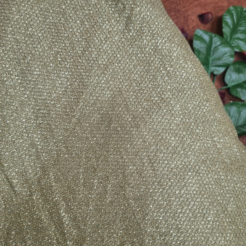 Beige Gold Color Shimmer Fancy Fabric