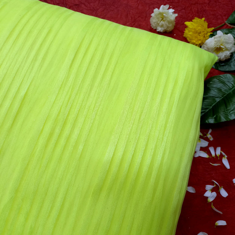 Yellow Color Stripes Fancy Fabric