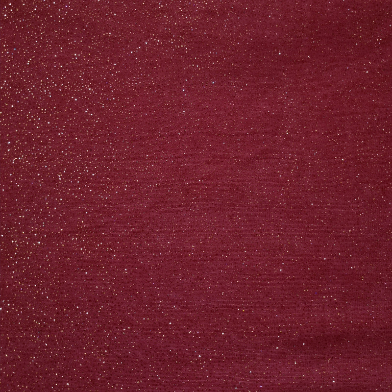 Dark Rogue Pink Color Shimmer Fancy Fabric