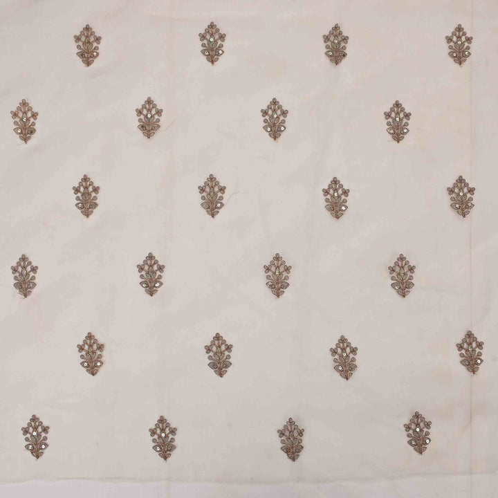 Lexicon White Organza Embroidered Fabric