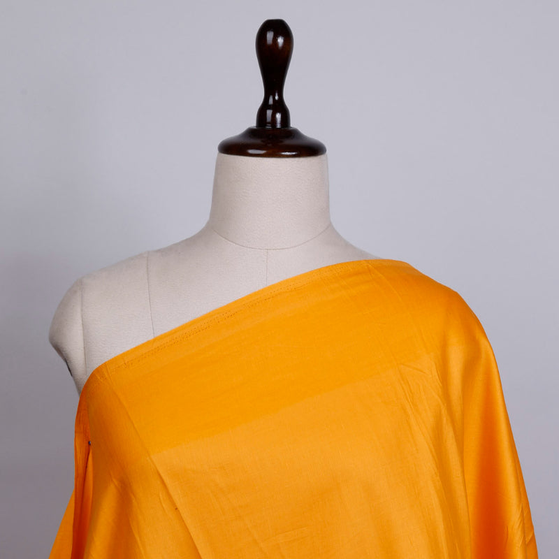 Spanish Orange Colour Plain Linen Fabric