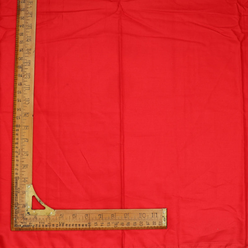 Imperial Red Colour Plain Linen Fabric