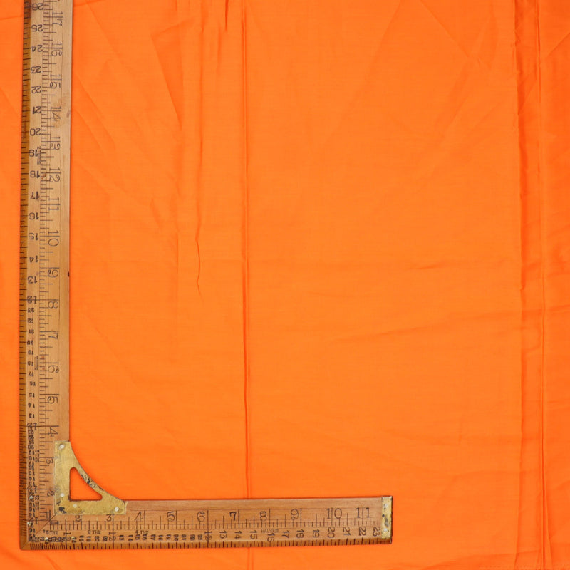 Orange Colour Plain Linen Fabric