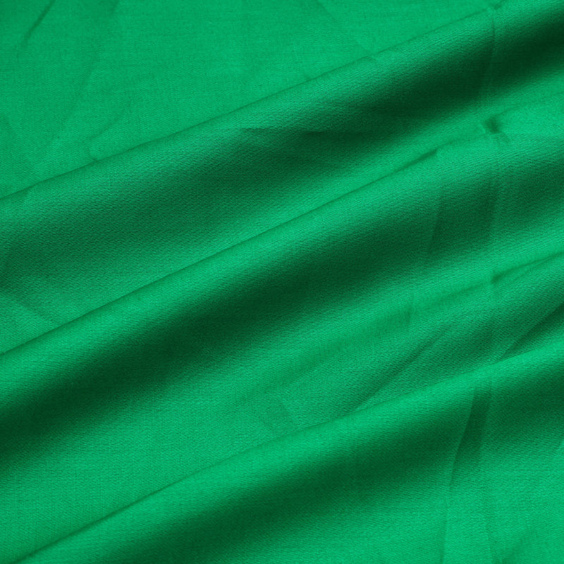 Evergreen Green Colour Plain Linen Fabric