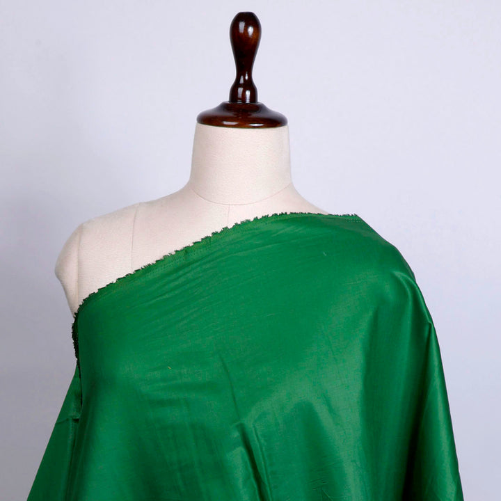 Evergreen Green Colour Plain Linen Fabric