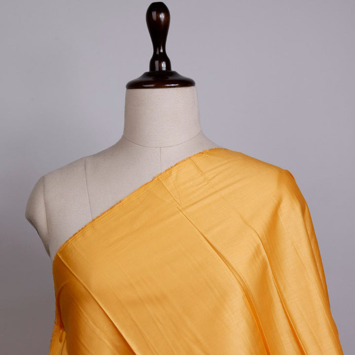 Hunyadi Yellow Colour Plain Linen Fabric