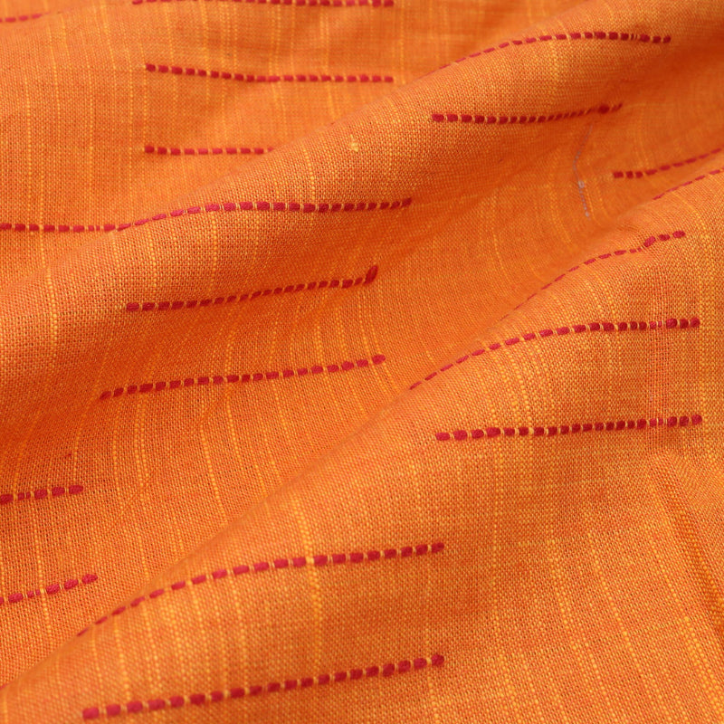 Bright Orange Color Cotton Fabric