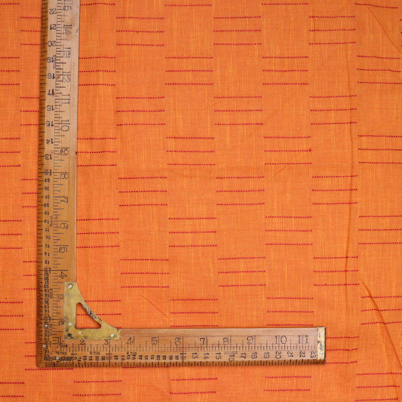Bright Orange Color Cotton Fabric