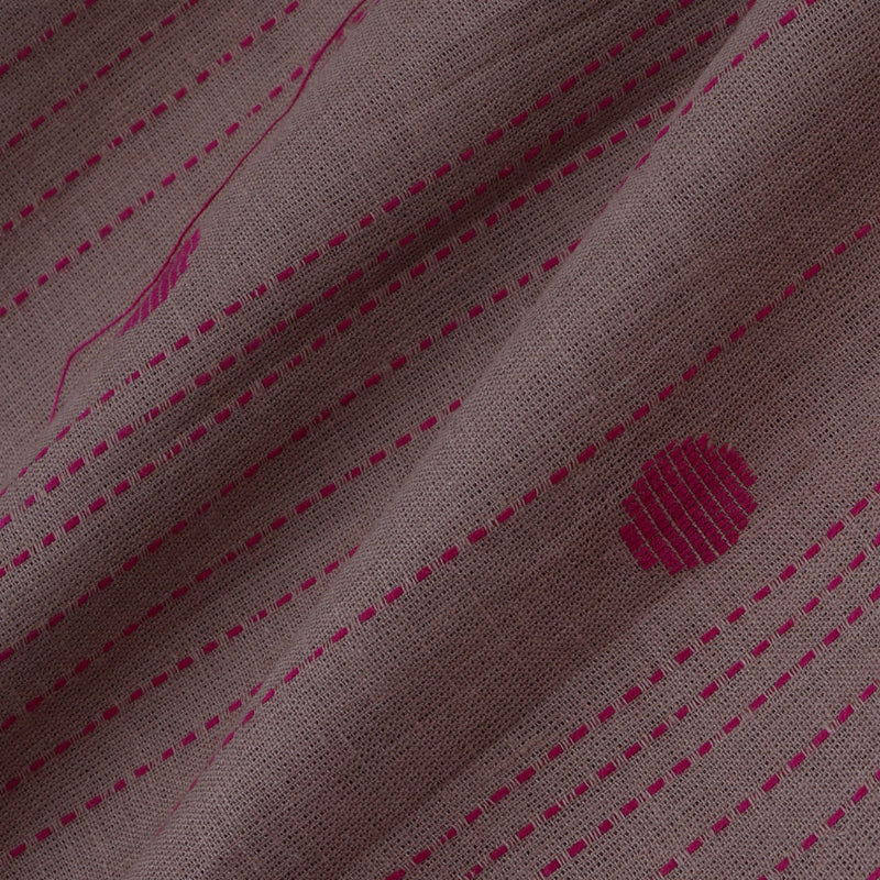 Pink And Cream Dual Shade Cotton Fabric