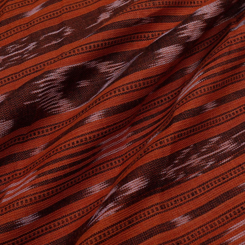 Bronze Orange Color Printed Cotton Fabric