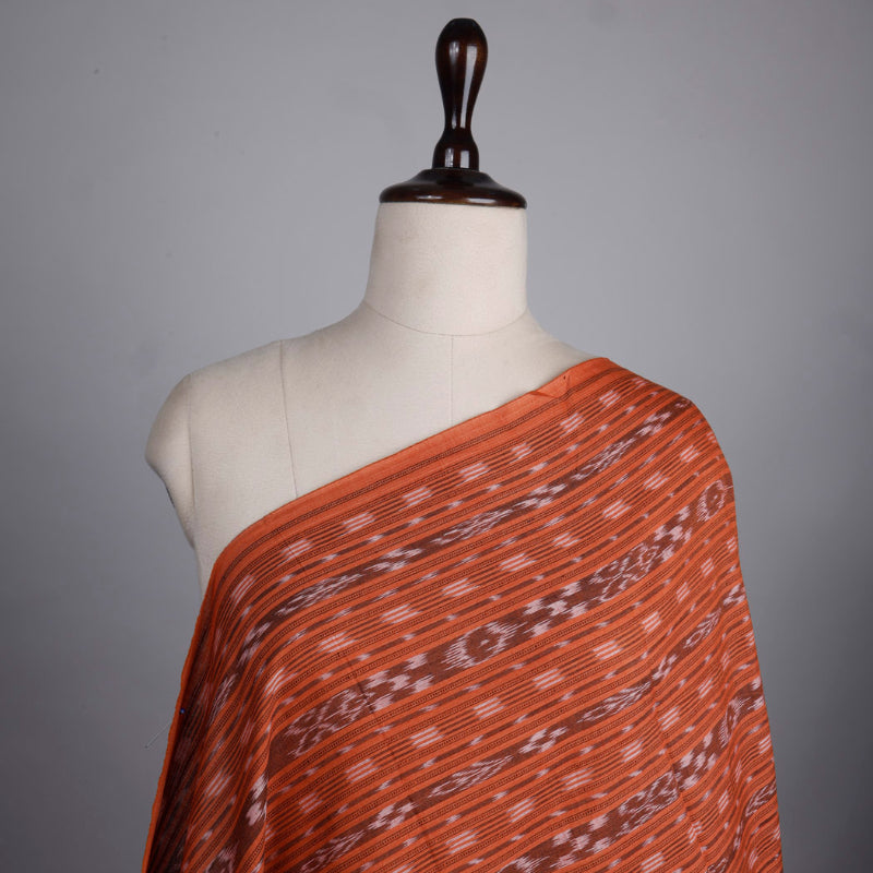 Bronze Orange Color Printed Cotton Fabric