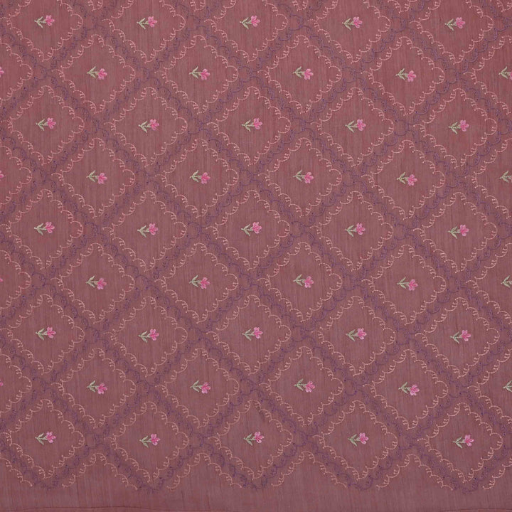 Rose Gold Moonga Embroidery Fabric