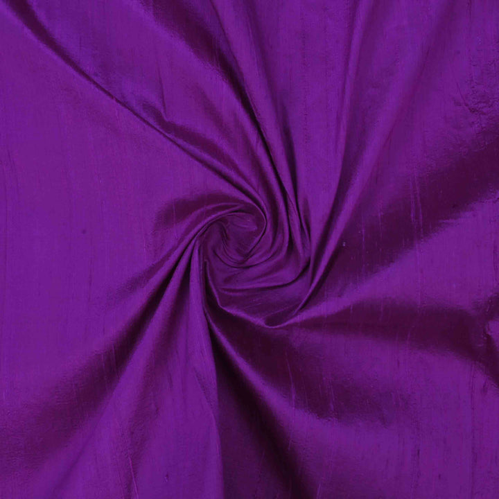 Dark Violet Raw Silk Fabric