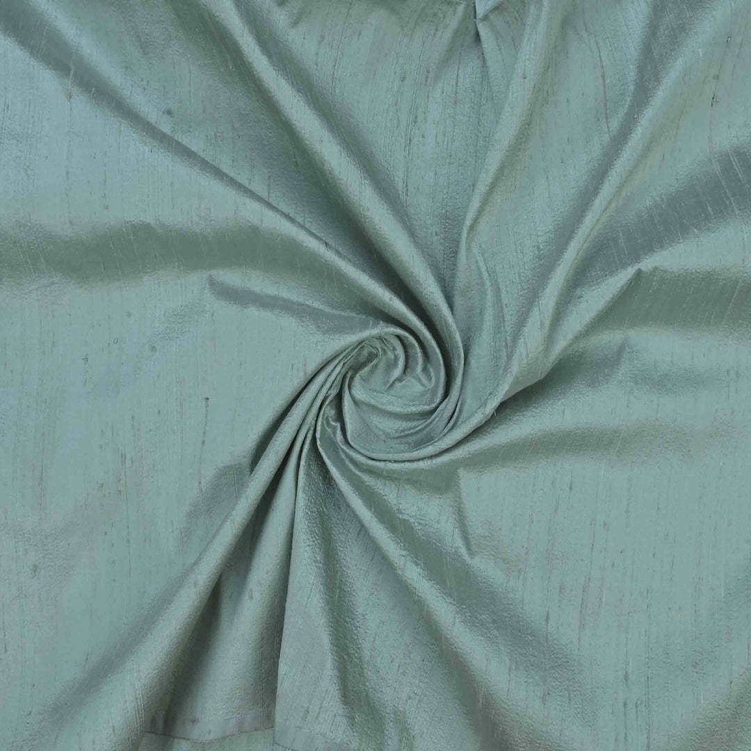 Aqua Frost Raw Silk Fabric