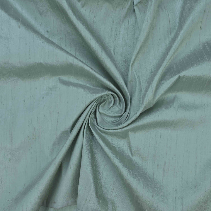 Aqua Frost Raw Silk Fabric