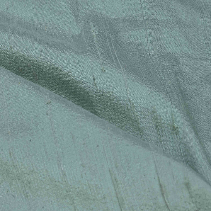 Aqua Frost Raw Silk Fabric