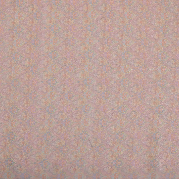 Pastel Pink Chanderi Embroidery Fabric