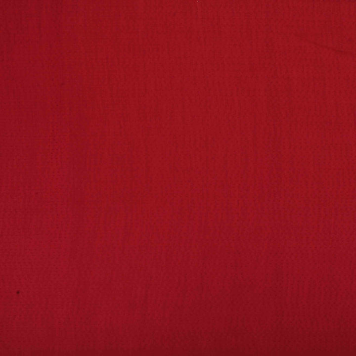 Cardinal Red Moonga Embroidery Fabric
